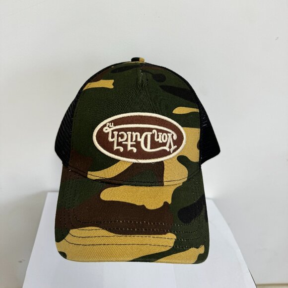 Von Dutch Rambo Brown Camo Trucker Hat Seen on Travis Scott - Picture 1 of 5